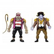 Teenage Mutant Ninja Turtles: Turtles in Time Actionfiguren 2er-Pack Pirate Rocksteady & Bebop 18 cm