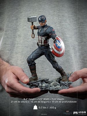 The Infinity Saga BDS Art Scale Statue 1/10 Captain America Ultimate 21 cm