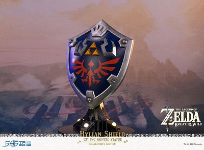 The Legend of Zelda Breath of the Wild PVC Statue Hylian Shield Collector\'s Edition 29 cm - Beschädigte Verpackung