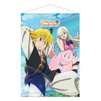 The Seven Deadly Sins Wandrolle Meliodas, Elizabeth & Hawk 50 x 70 cm