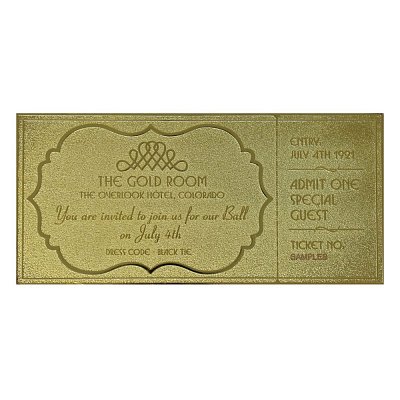 The Shining Replik Gyrosphere Collectible Ticket (vergoldet)