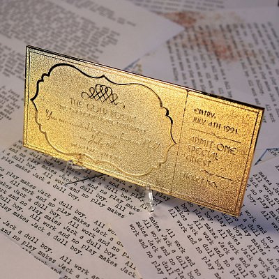 The Shining Replik Gyrosphere Collectible Ticket (vergoldet)