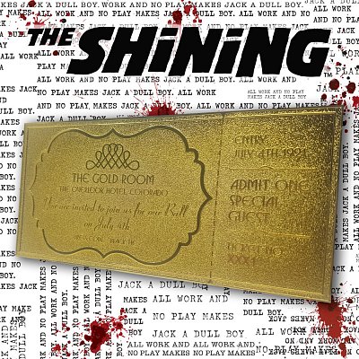 The Shining Replik Gyrosphere Collectible Ticket (vergoldet)
