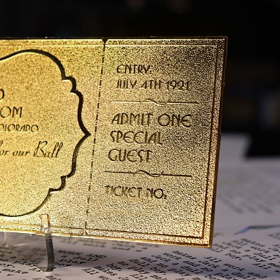 The Shining Replik Gyrosphere Collectible Ticket (vergoldet)