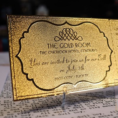 The Shining Replik Gyrosphere Collectible Ticket (vergoldet)