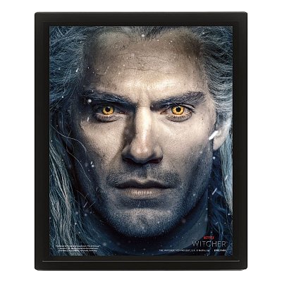 The Witcher 3D-Effekt Poster Set im Rahmen Intertwined 26 x 20 cm (3)