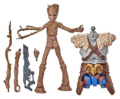 Thor: Love and Thunder Marvel Legends Series Actionfigur 2022 Marvel\'s Korg BAF #6: Groot 15 cm