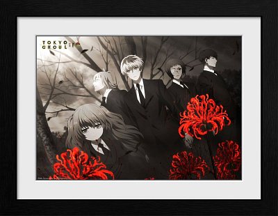 Tokyo Ghoul Collector Print Poster im Rahmen Red Flowers