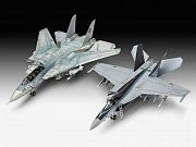 Top Gun Easy-Click Modellbausatz Set 1/72 F-14D Super Tomcat & F/A-18E Super Hornet - Beschädigte Verpackung