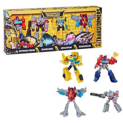 Transformers Buzzworthy Bumblebee Actionfiguren 4er-Pack Warriors 14 cm