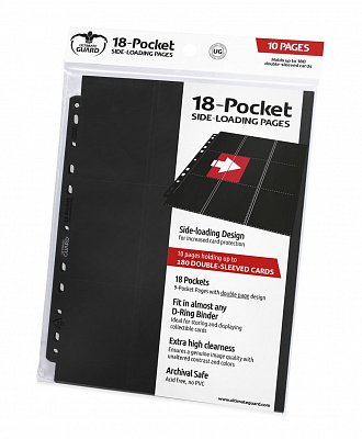 Ultimate Guard 18-Pocket Pages Side-Loading Schwarz (10)