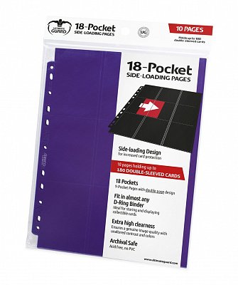 Ultimate Guard 18-Pocket Pages Side-Loading Violett (10)