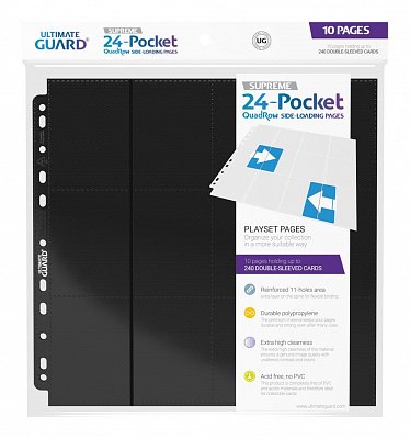 Ultimate Guard 24-Pocket QuadRow Pages Side-Loading Schwarz (10)