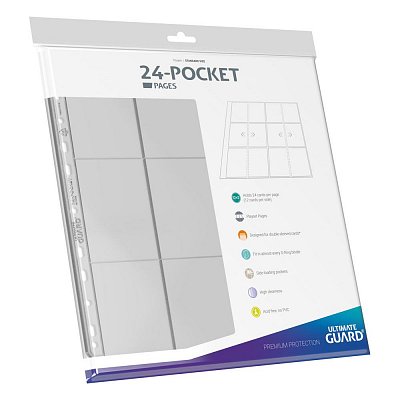 Ultimate Guard 24-Pocket QuadRow Pages Side-Loading Transparent (10)