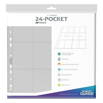 Ultimate Guard 24-Pocket QuadRow Pages Side-Loading Transparent (10)