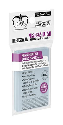 Ultimate Guard Premium Soft Sleeves für Brettspielkarten Mini American (50)