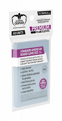 Ultimate Guard Premium Soft Sleeves für Brettspielkarten Standard American (60)