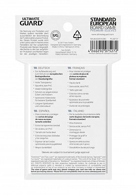 Ultimate Guard Premium Soft Sleeves für Brettspielkarten Standard European (50)