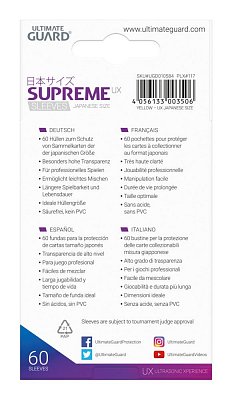 Ultimate Guard Supreme UX Sleeves Japanische Größe Gelb (60)