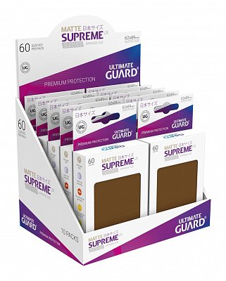 Ultimate Guard Supreme UX Sleeves Japanische Größe Matt Braun (60)