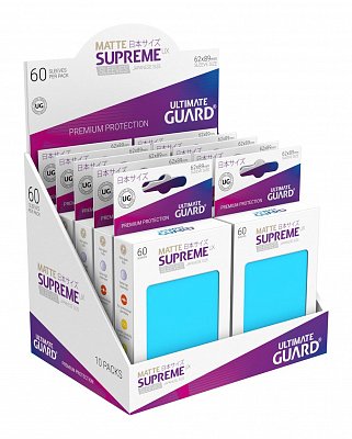 Ultimate Guard Supreme UX Sleeves Japanische Größe Matt Hellblau (60)