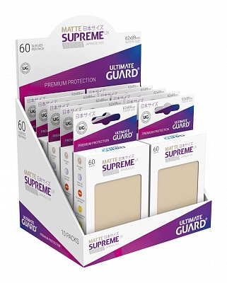 Ultimate Guard Supreme UX Sleeves Japanische Größe Matt Sand (60)