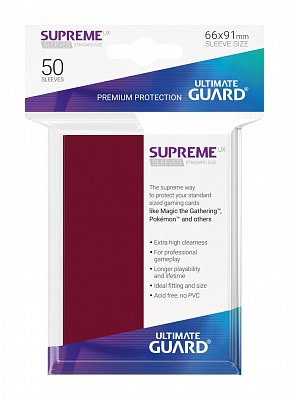 Ultimate Guard Supreme UX Sleeves Standardgröße Burgundrot (50)