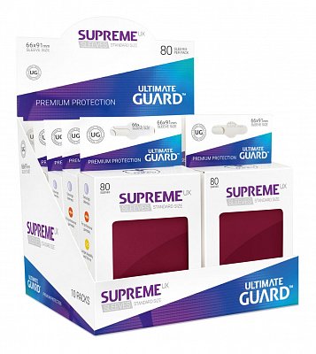 Ultimate Guard Supreme UX Sleeves Standardgröße Burgundrot (80)