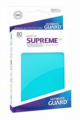 Ultimate Guard Supreme UX Sleeves Standardgröße Matt Aquamarin (80)