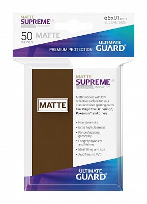 Ultimate Guard Supreme UX Sleeves Standardgröße Matt Braun (50)