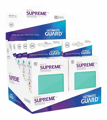 Ultimate Guard Supreme UX Sleeves Standardgröße Matt Türkis (80)