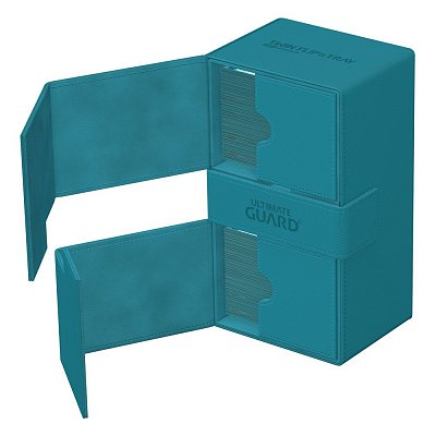 Ultimate Guard Twin Flip`n`Tray 200+ XenoSkin Monocolor Petrolblau