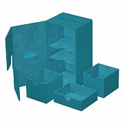 Ultimate Guard Twin Flip`n`Tray 200+ XenoSkin Monocolor Petrolblau