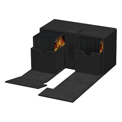 Ultimate Guard Twin Flip`n`Tray 200+ XenoSkin Monocolor Schwarz