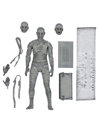 Universal Monsters Actionfigur Ultimate The Mummy (Black & White) 18 cm