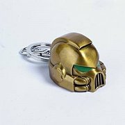 Warhammer 40K Metall-Schlüsselanhänger Space Marine MKVII Helmet Gold