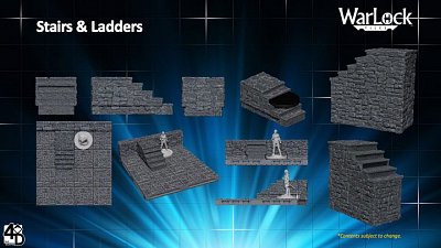 WarLock&trade; Tiles: Stairs & Ladders --- BESCHAEDIGTE VERPACKUNG