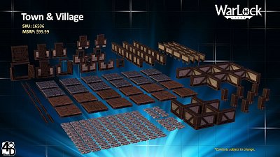 WarLock&trade; Tiles: Town & Village --- BESCHAEDIGTE VERPACKUNG