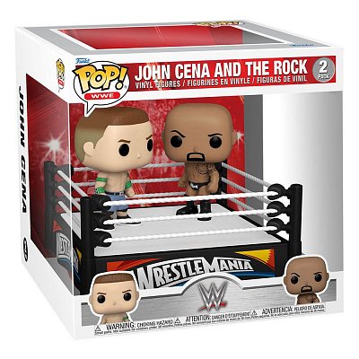 WWE POP Moment! Vinyl Figuren 2er-Pack Cena vs Rock 9 cm