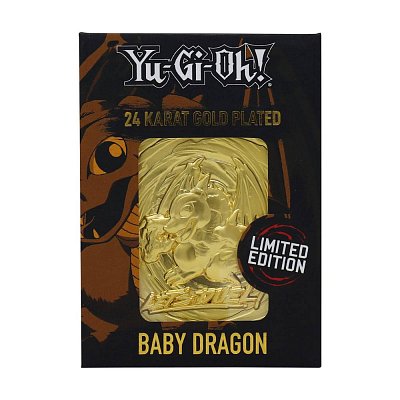 Yu-Gi-Oh! Replik Karte Baby Dragon (vergoldet)
