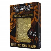 Yu-Gi-Oh! Replik Karte Blue Eyes Toon Dragon (vergoldet)