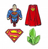 DC Comics Ansteck-Pin 4er-Pack Superman