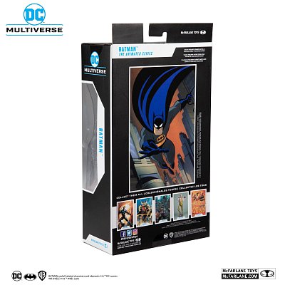 DC Multiverse Animated Actionfigur Animated Batman Variant Blue/Gray 18 cm --- BESCHAEDIGTE VERPACKUNG