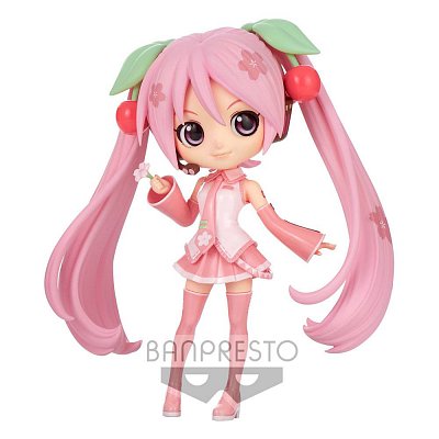 Hatsune Miku Q Posket Minifigur Sakura Miku Ver. B 14 cm