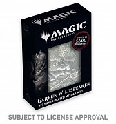 Magic the Gathering Metallbarren Garruk Wildspeaker Limited Edition (versilbert)