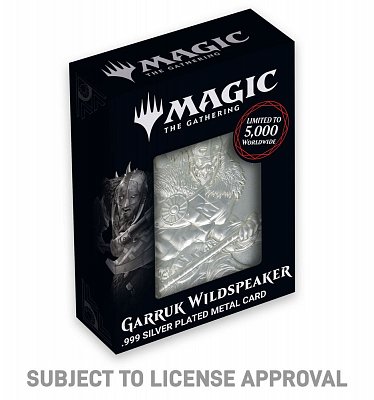 Magic the Gathering Metallbarren Garruk Wildspeaker Limited Edition (versilbert)