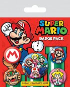 Super Mario Ansteck-Buttons 5er-Pack