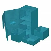 Ultimate Guard Twin Flip`n`Tray 200+ XenoSkin Monocolor Petrolblau