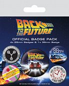 Zurück in die Zukunft Ansteck-Buttons 5er-Pack DeLorean