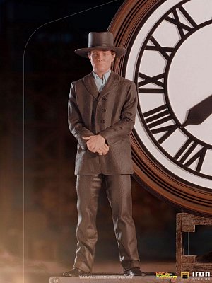 Zurück in die Zukunft III Deluxe Art Scale Statue 1/10 Marty and Doc at the Clock 30 cm